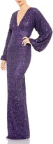 Thumbnail for your product : Mac Duggal Sequin Long Sleeve Tulle Gown
