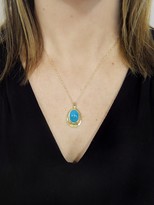 Thumbnail for your product : Ten Thousand Things Turquoise Pendant Yellow Gold Necklace
