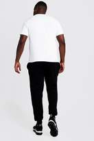 Thumbnail for your product : boohoo Big and Tall MAN Script Skinny Fit Jogger