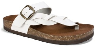 white mountain crawford thong sandal