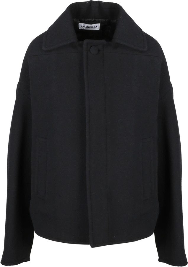 Balenciaga Upside Down Peacoat - ShopStyle Coats