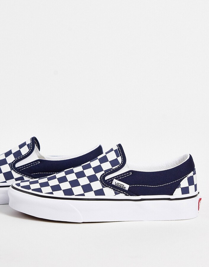 vans lace up checkered