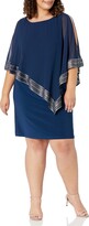 Thumbnail for your product : SL Fashions Women's Plus Size Cape Dress