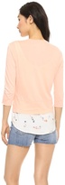 Thumbnail for your product : Three Dots Colette Cropped Cardigan