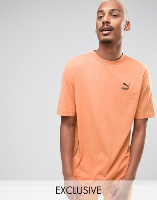 Puma T-Shirt In Orange Exclusive to ASOS