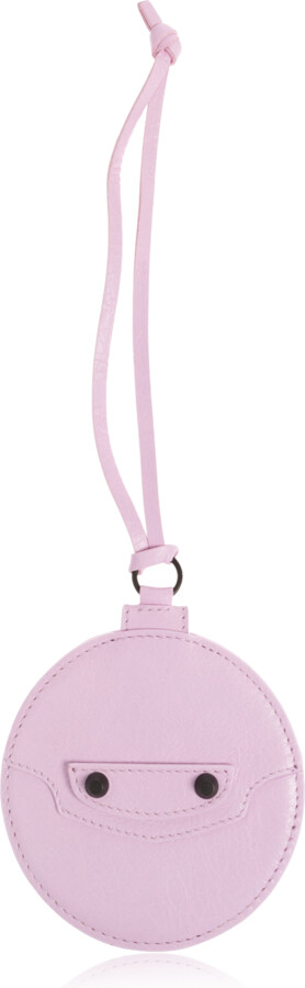 Balenciaga Leather Pendant With Mirror  - Pink