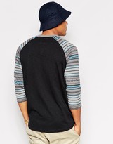 Thumbnail for your product : Vans Raglan T-Shirt With Jacquard Sleeves