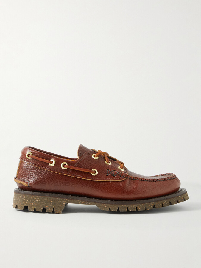 Yuketen FullGrain Leather Boat Shoes ShopStyle Slipons & Loafers