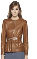 Thumbnail for your product : Gucci Belted Leather Jacket