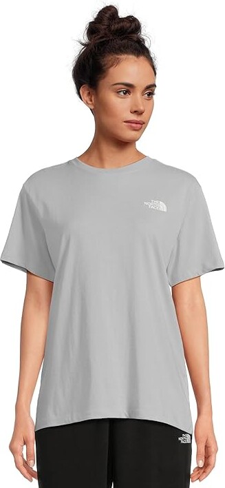 The North Face Evolution Box NSE Short Sleeve T-Shirts Women's Short Sleeve Pullover Blue Flax : MD, Cotton