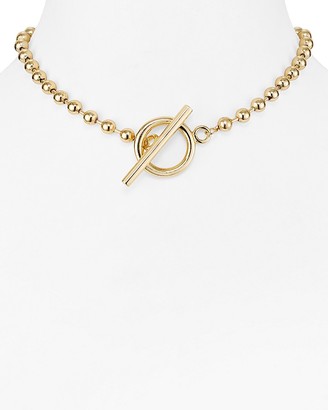 Aqua Lou Ball Chain Toggle Necklace, 14" - 100% Exclusive