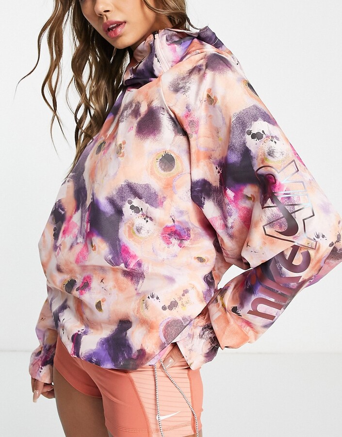 nike running jacket pink