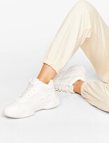 Thumbnail for your product : Nasty Gal Womens Mesh Panel Faux Leather Chunky Sneakers