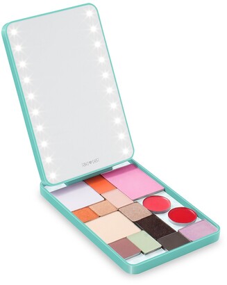 Riki Loves Riki by Glamcor Riki Colorful LED Travel Makeup Mirror & Magnetic Palette Set