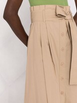 Thumbnail for your product : P.A.R.O.S.H. High-Waisted Trench Skirt
