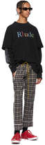Thumbnail for your product : Rhude Rhude and Blue Check Pajama Trousers