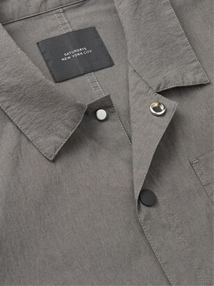 Saturdays NYC Lido Logo-Appliqued Stretch Cotton-Blend Chore Jacket