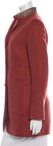 Thumbnail for your product : Akris Leather-Trimmed Cashmere Coat