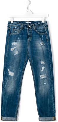 MSGM Kids ripped detail jeans