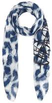 Vivienne Westwood Leopard Print Cotton-Blend Scarf