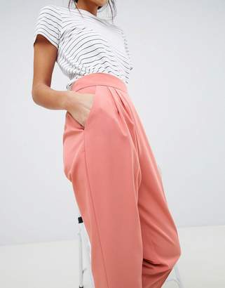 ASOS Design DESIGN high waist tapered trousers