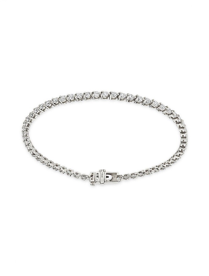 VRAI 14K White Gold & LabGrown Diamond Tennis Bracelet ShopStyle