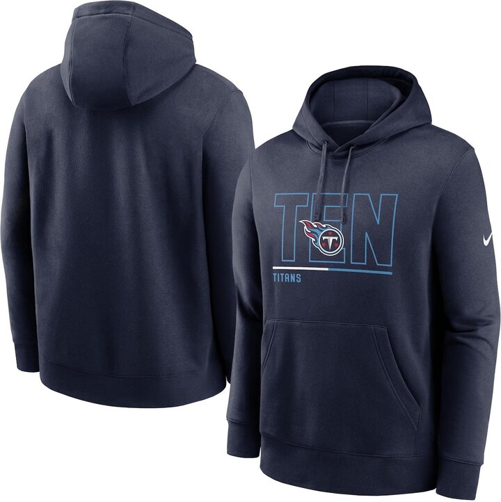 Men's Nike Navy Tennessee Titans City Code Club Fleece Pullover Hoodie