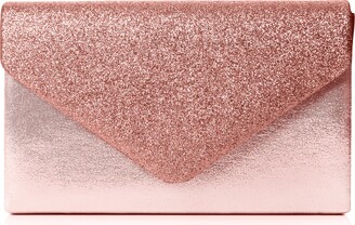 kelly glitter clutch bag