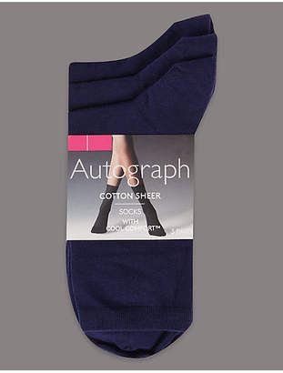 Autograph 3 Pair Pack Ankle High Socks