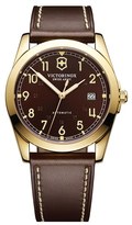 Thumbnail for your product : Victorinox Swiss Army ® 'Infantry' Automatic Leather Strap Watch, 40mm