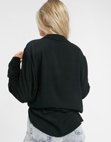 Thumbnail for your product : Object Bay classic button front shirt in black