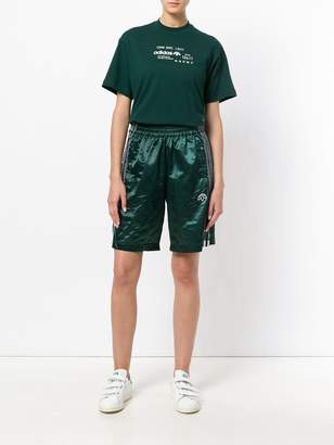 adidas By Alexander Wang logo embroidered track shorts