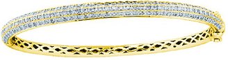 KATARINA 14K Yellow Gold 1 ct. Diamond Bangle Bracelet