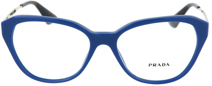 blue prada glasses