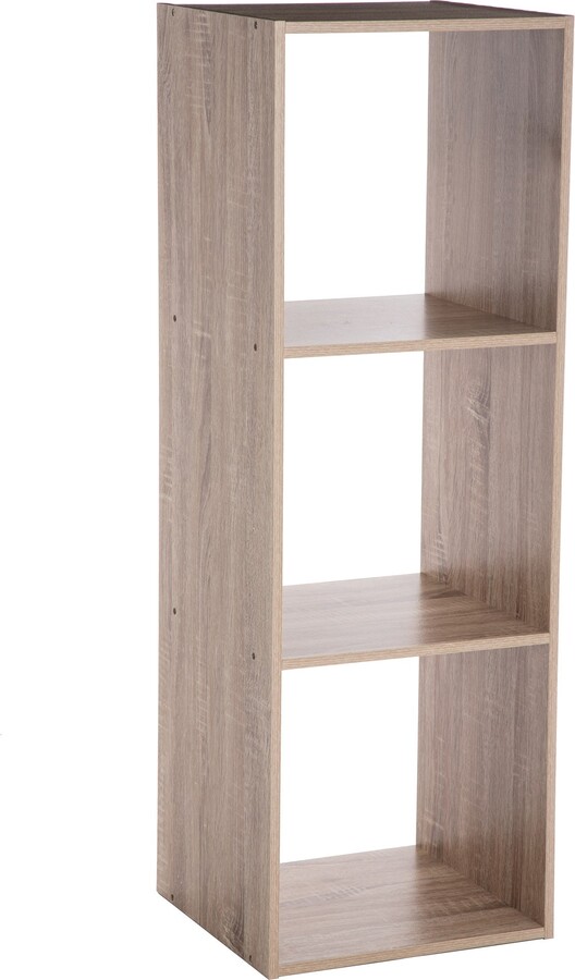 Dunelm 3 Divide Wooden Bookcase Beige ShopStyle Home Office