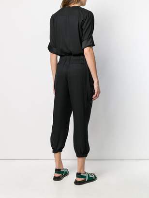DKNY relaxed fit zip-up jumpsuit