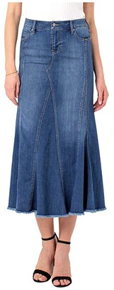liverpool denim skirt