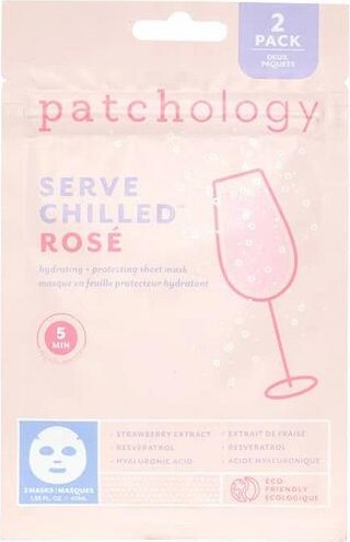 Patchology 2 Pack Serve Chilled Rose Hydrating + Protecting Sheet Mask