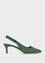 Thumbnail for your product : Hobbs London Kiera Suede Kitten Heel Slingbacks Court Shoes