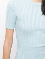 Thumbnail for your product : ANNA QUAN rib-knit cotton T-shirt