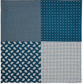 Thumbnail for your product : Fairfax MEN'S MIXED-PATTERN SILK TWILL POCKET SQUARE