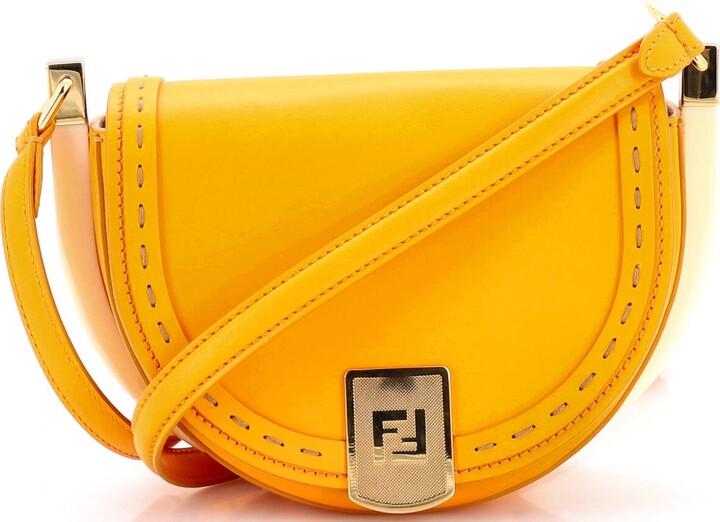 Fendi Moonlight Flap Bag Leather with Plexiglass Detail