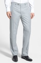 Thumbnail for your product : Hart Schaffner Marx 'New York' Flat Front Wool Trousers