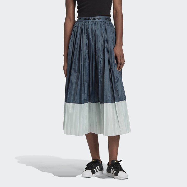 adidas Pleated Midi Skirt - ShopStyle