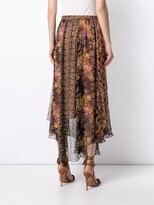 Thumbnail for your product : Mes Demoiselles Floral-Print Pleated Skirt