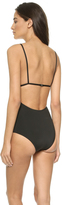 Thumbnail for your product : Zimmermann Porcelain Quilted One Piece Swimsuit