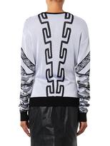 Thumbnail for your product : Versace Anthony Vaccarello X Versus Iconic contrast-jacquard sweater