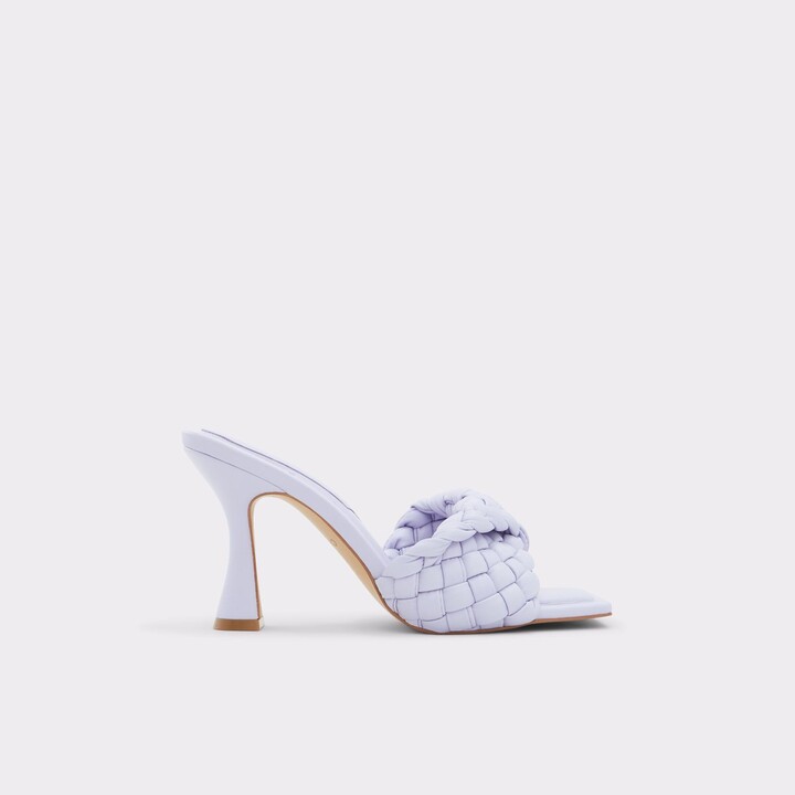 Shoes Mules Heel Pantolettes Andrea Conti Heel Pantolettes natural white-lilac casual look 