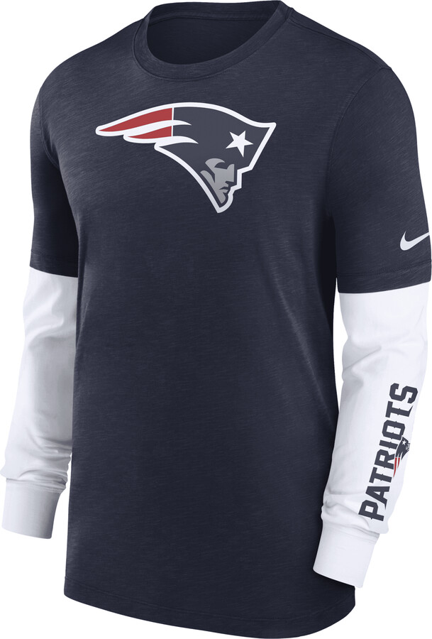 Nike New England Patriots Men's NFL Long-Sleeve Top in Blue - ShopStyle T- shirts