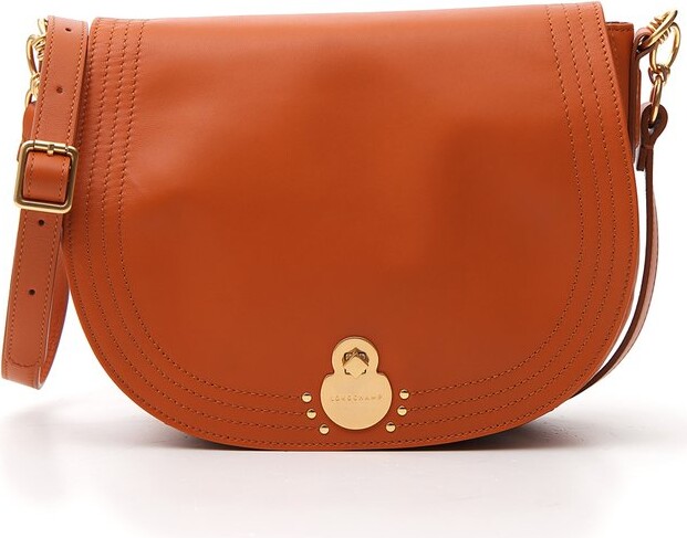 Longchamp Smile S Crossbody bag Orange - Leather
